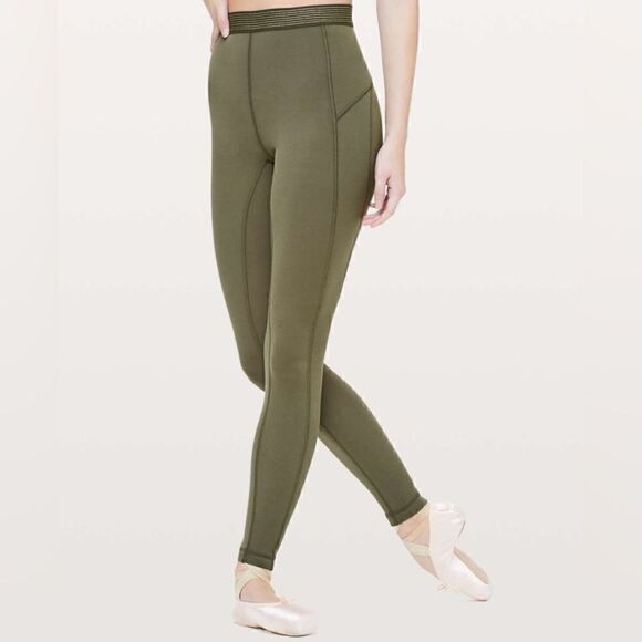 lululemon athletica Pants - Lululemon Principal Dancer Golden Lining Tight *28" Size 4
